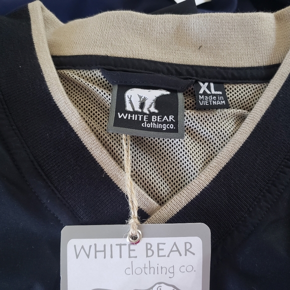 GOLF WINDBREAKER White Bear 2XL lightweight V-neck 1 hunter green & 1 navy - Picture 7 of 8